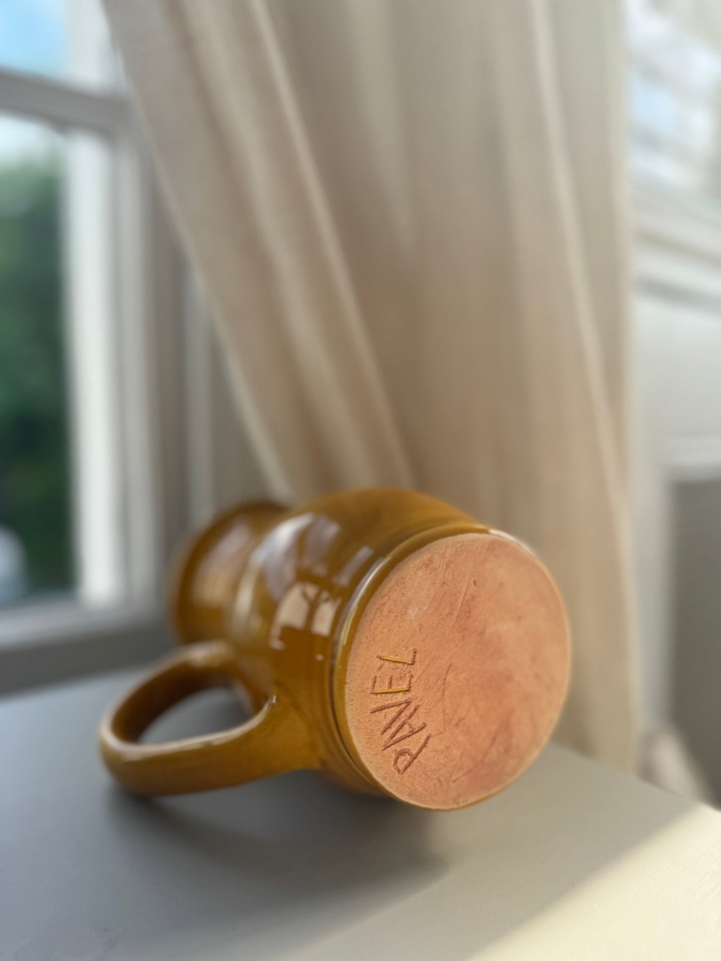 French handmade yellow jug - Clementine Parker