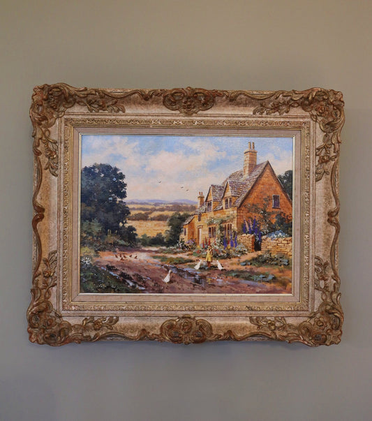 A country life oil painting - Clementine Parker